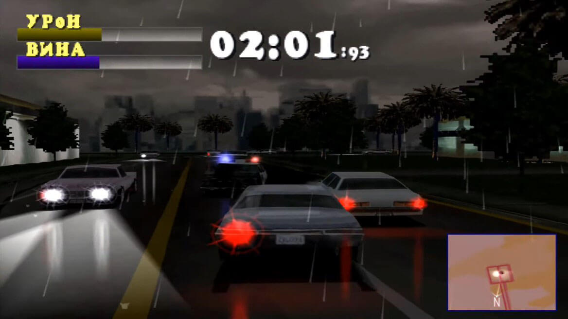 Driver - геймплей игры на PlayStation